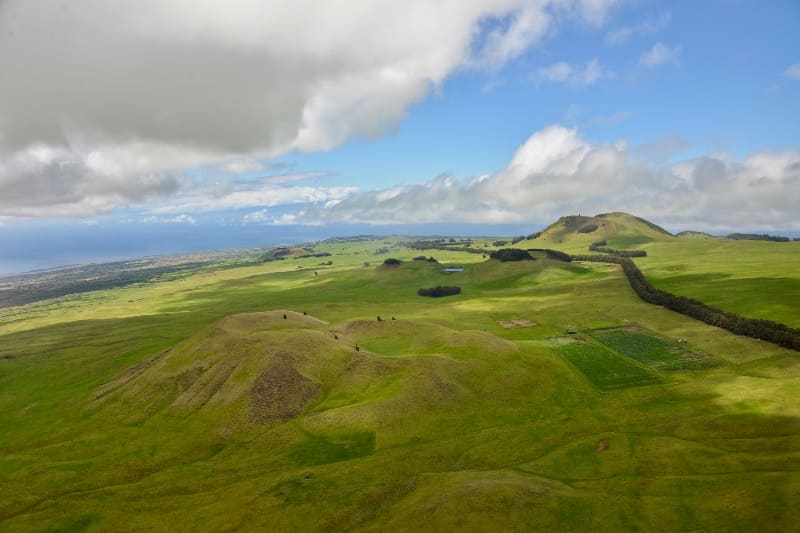Lang view of Kohala region in Hawaii Big Island